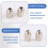 10Pcs Brass Collet for , Replacement 4485 Quick Change Rotary Drill Nut Tool Set with Two Metal Change Collet Nut 7