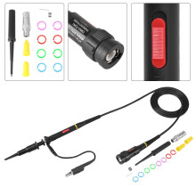 200Mhz Oscilloscoop Probe Clip Scope Test BNC End Probe P2200 10X/1X Zwart met Afstelgereedschapssets