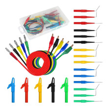 Kit di Puntali per Test Automobilistici da 25 Pezzi, Clip a Coccodrillo per Sonda Posteriore, Clip a Coccodrillo per Sonda per Test con Spina a Banana