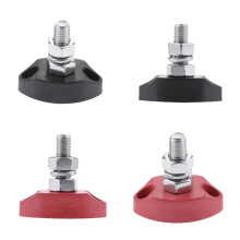 4 Piezas de Bloque de Terminales de Barra de Bus de 12 V CC - 1/4 Pulgadas 6 Mm con Aislamiento Positivo de un Solo Perno de AlimentacióN y Poste de