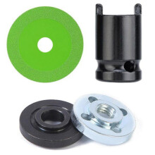 Glastrennscheiben-Set mit Adapter 10Cm UltradüNnes SäGeblatt Jade Kristallschleifen Anfasen Trennblatt GrüN