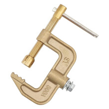 Pince de Masse de Soudage, Pince de Masse en Laiton Massif de Type G Courant 500 A, Largeur de Mâchoire de 43 Mm pour Soudeurs Tig Mig MMA