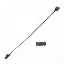FüR 3PIN RGB auf Standard ARGB 3-Pin 5V Adapterstecker RGB Kabel für LüFter/Hub/Lighting Node/Commander