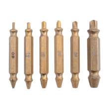 6PCS Damaged Screw Extractor Kit,Stripped Screw Extractor Set for Easily and Quickly Remover Common Sizes Of Broken Tool