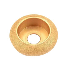 75Mm Stone Edging Wheel Grinding Wheel Roman Slotted Granite Marble Brazed Diamond Angle Grinder Grinding 25Mm