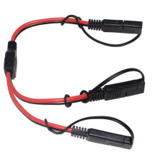 SAE Splitteradapter 14 AWG SAE Gleichstrom Automobil Anschluss Kabel Y Splitter 1 auf 2 SAE VerläNgerungs Kabel mit Abdeckung