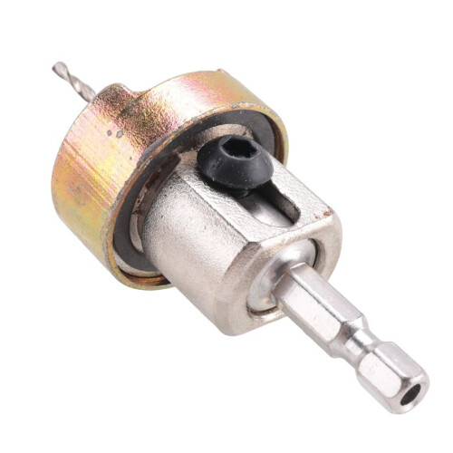 Woodworking Countersink Drill Carbide Tipped Adjustable Depth No-Thrust  Bearing for 3/8X3/32 X1/4 Countersink Bit