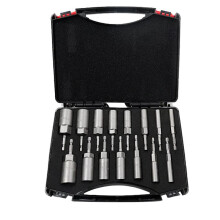 5.5Mm-19Mm Hex Socket Sleeve Ugelli Set di Giradadi Cacciavite Elettrico Utensili con Impugnatura Trapani Elettrici Avvitatori a Percussione