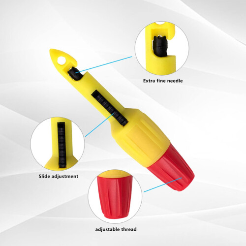 6PCS Insulation Wire Piercing Puncture Probe Test Hook Clips with 2mm Socket Automotive Car Repair 1
