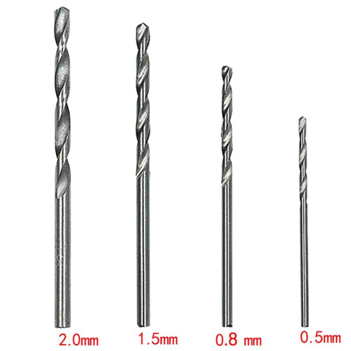 40 Pcs High Speed Steel Building Drill Bit Set Tool  Drill HSS Bit 0.5mm-2.0mm Straight Shank PCB Drill Bits Set 2