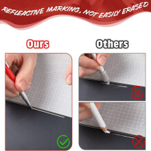 Streak Welders Pencil, Mechanical Metal  Silver Pen with Built-in Sharpener for Welding, Fabrication, Woodworking