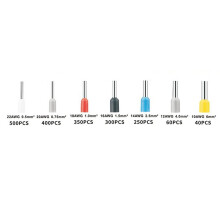 1900Pcs Wire Virolas Terminals Kit, AWG 22-10 Conector Terminal Fio Isolado Cabo Pin Termina Terminais para EléTrico