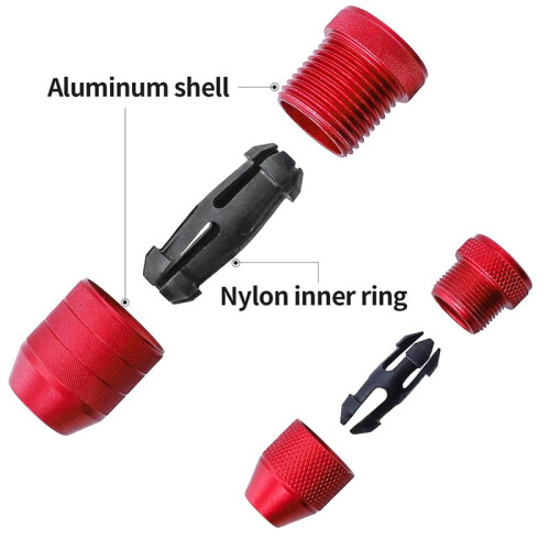 Drill Bit Stop Collar Set for Drill Bits,Drill Bit Depth Stop Applicable Range 3/64Inch-3-16Inch,15/64Inch-7/16Inch 1