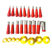 Caulking Finisher Kit 18 Pcs Stainless Steel Caulking Nozzle Applicators with 8 Connection Bases for Bathroom Kitche