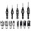 Countersink Woodworking Set 5 Pieces Countersunk Bits Set, 8 Pieces Countersunk Drills for Woodworking, DIY 1
