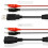 2Pcs USB Alligator Clips Crocodile Wire Male/Female To USB Tester Detector  Voltage Meter Ammeter Capacity Power Meter 4