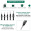 Countersink Woodworking Set 5 Pieces Countersunk Bits Set, 8 Pieces Countersunk Drills for Woodworking, DIY 4