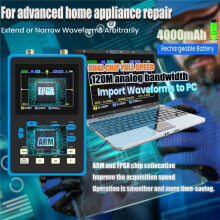 Oscilloscope DSO2512G - Oscilloscope NuméRique 2-En-1 et GéNéRateur de Signaux DDS, Bande Passante 120 Mhz et Taux D'éChantillonnage de 500 MSa/S