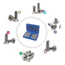 Security Bit Set Screwdriver Bit 1/4 Screwdriver Bits Long Set Torx Flat Hex Driver Bits for Household Use