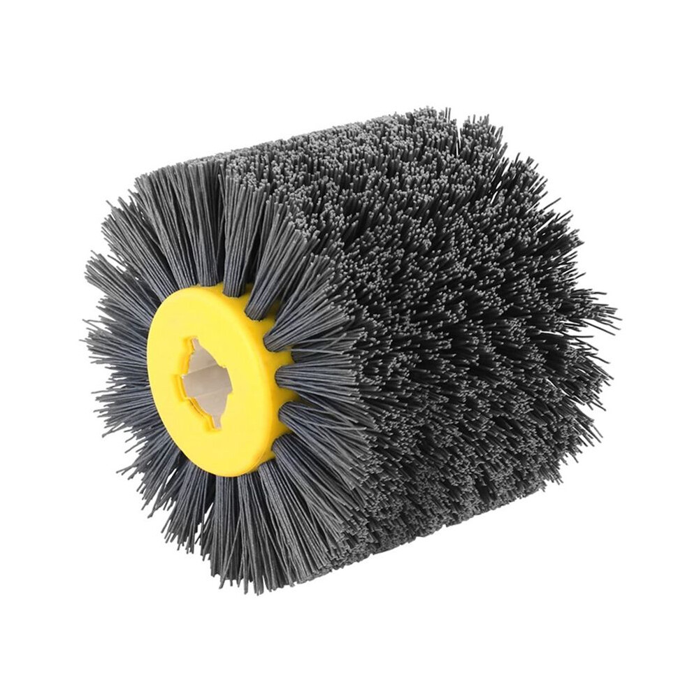 Abrasive Nylon Drawing Wheel Polishing Burnishing Brush 120Mm X 100Mm For Flat And Irregular Wood, Stone, Grit: 80 6033710497680