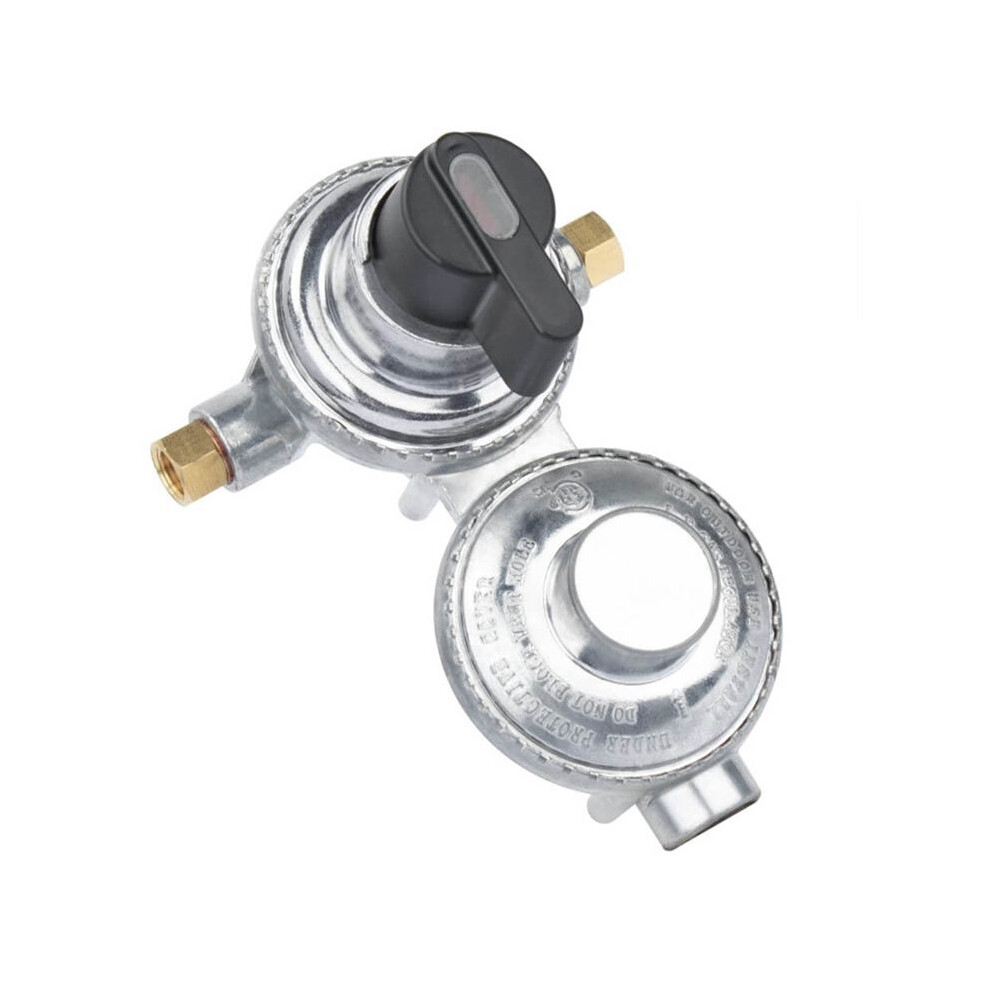 2-Stage Automatic Changeover Lp Propane Gas Regulator 1/4Inch Sae Inverted Flare For Rv Trailer 6031011472627