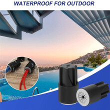 Porcas de Fio à Prova D'áGua 50Pcs, Conectores de Fio EléTrico Ao Ar Livre para Aspersor LED Paisagem Light IrrigaçãO VáLvulas Preto