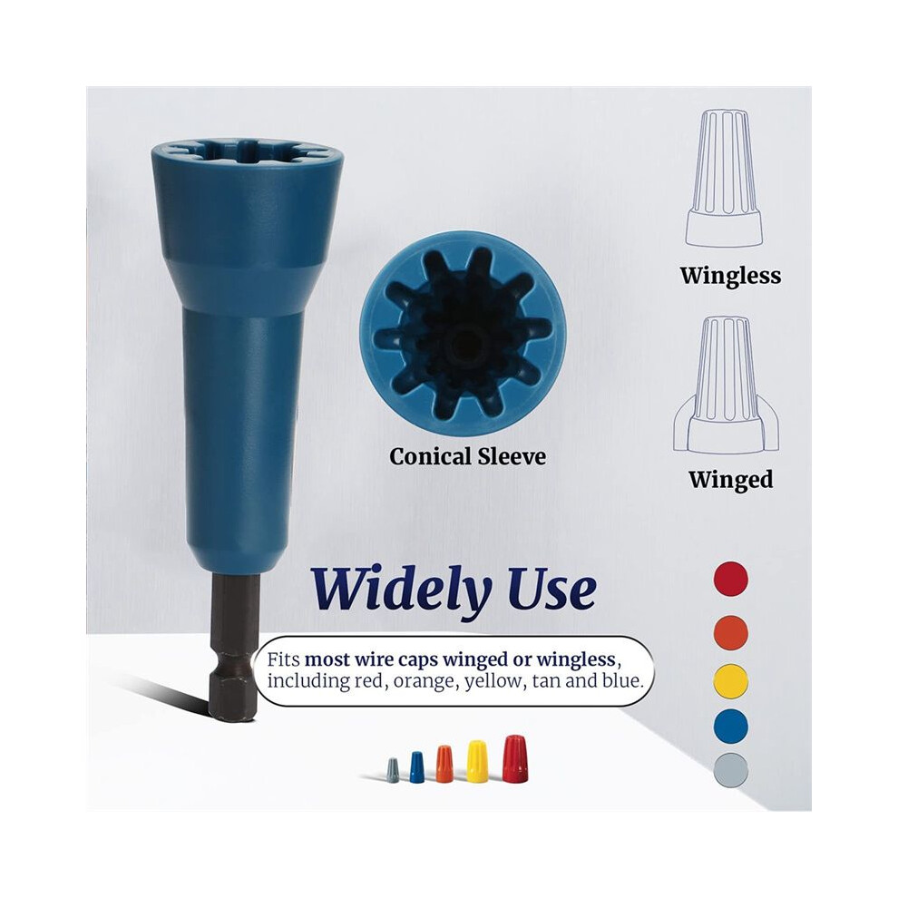 Wire Twister,Wire Twisting Tool,Wire Nut Twister,Spin-Twist Wire Socket,Wire Twist Tool With 1/4Inch Chuck 6033968522813