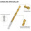 Titanium Hex Drill Bit Set 135 Degree Tip HSS Impact Drill Bit Set for Metal, Wood Quick Change Design 3