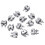 12pcs de 2mm 1/16 pouces de clip de fixation de cable en acier inoxydable 1