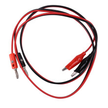 2 Pcs Red Black Banana Plugs to Alligator Clips Probe Test Cable 1M