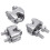 12pcs de 2mm 1/16 pouces de clip de fixation de cable en acier inoxydable 3