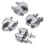 12pcs de 2mm 1/16 pouces de clip de fixation de cable en acier inoxydable 2