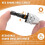 Silver+Black 6mm Keyless Drill Bit Chuck Quick Change Adapter Converter Hex Shank 5