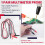 1 Pair Digital Multimeter 1000V 20A Universal Test Lead Cable Probe Red+Black 4