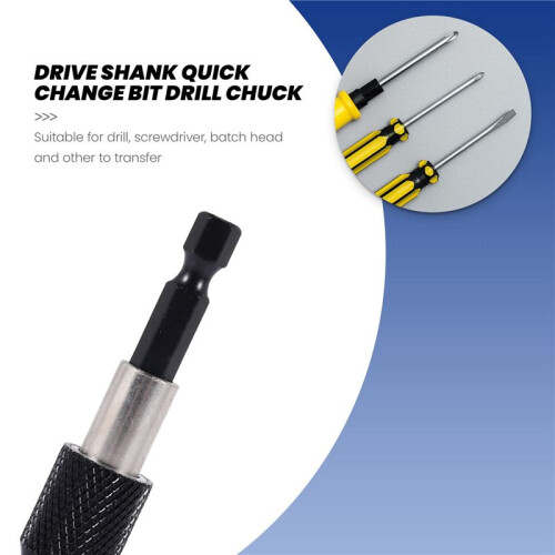 1/4 inch Impact Drive Hex Shank Quick Release Change Holder Bit Drill Chuck Adapter 2