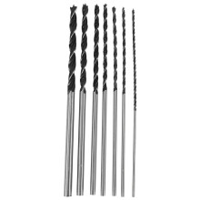 7pc X Long Wood Drill Bit Set 4mm 5mm 6mm 7mm 8mm 10mm 12mm x 300mm Brad Point
