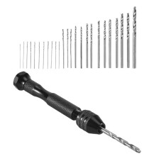 Hand Drill Set Precision Pin Vise With 25 Pieces Twist Drill Bits For Model,Diy,Jewelry Making,Multipurpose Rotary Tool Drilling Tool For