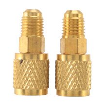 R410A Adattatore Attacchi Rapidi Femmina Da 5/16 Pollici Sae a Svasatura Maschio Da 1 / 4 Pollice Sae, Utilizzato per  Sistema Split,