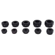 10Pcs Damaged Nut Bolt Remover Stud Extractor Set Metric Broken Bolt Removal Kit
