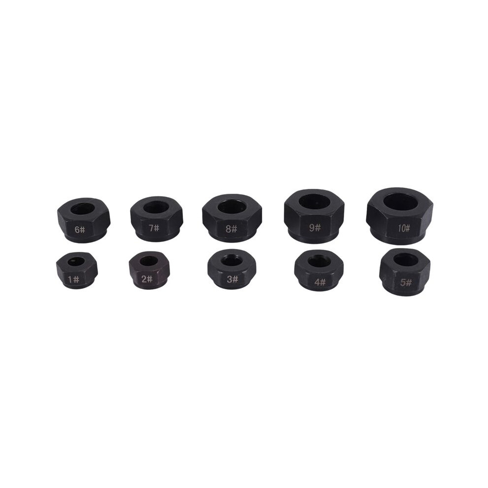 10Pcs Damaged Nut Bolt Remover Stud Extractor Set Metric Broken Bolt Removal Kit 4713933432508