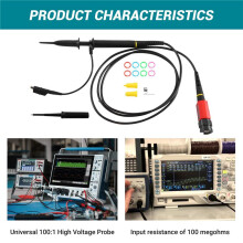 P4100 Universal 100:1 High Voltage Probe For Oscilloscopes For Rigol Atten Owon Siglent