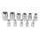 11Pc Female E Torx Star Socket Set Rail E4 - E20 External Star Torque Socket Set 1