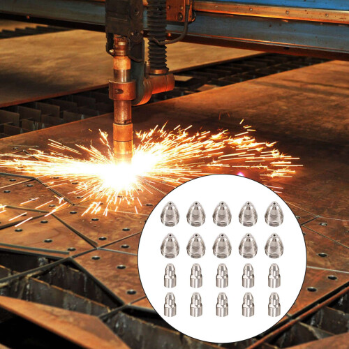 20Pcs P80 Plasma Cutting Torch Consumable Cutting CNC 80A P80 Plasma Torch Tip Electrode Nozzle 1
