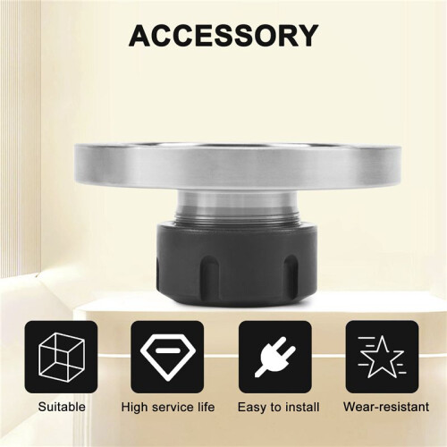 ER32 Collet Chuck 100MM DIAMETER Compact Lathe Tight Tolerance for Milling 4.8 1