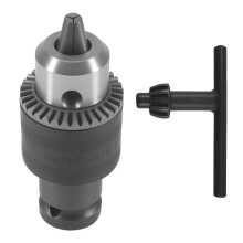 1.5-10mm 1/16 Inch - 3/8 Inch Capacity Key Drill Chuck Wrench Converter 1/2 Inch Socket Square Female Adapter