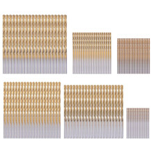 120 Pcs Titanium Drill Bit Set HSS Drill Bits for Metal, Steel, Wood, Plastic, Copper, Aluminum Alloy, 1mm to 3.5mm