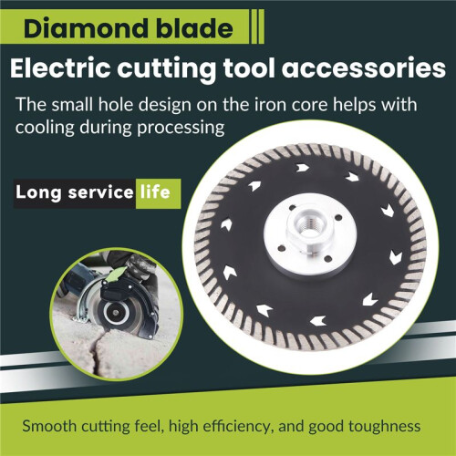 125 x 2.8mm M14 Double-Sided Diamond Saw Blade Grinding Slice  Type With Flange 2