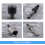5Pcs 1.5-10mm 3/8-24UNF Drill Chuck Set Drill Adapter Changed Impact Wrench Into Eletric Drill Chuck Drill Tool Kits 4