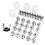 45Pcs P80 Cutting Torch Consumable Kit Electrode Tip Nozzle 1.5mm Cup Roller Guide Wheel Outfit Plasma Cutter Consumable 1
