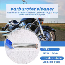 1 PièCes Longue Outil de Nettoyage de Jet de Carburateur 13 Fil Oxy AcéTylèNe Cuivre Torche Astuce Cleaner Atv Soudeur Moto Carb Outil de Nettoyage